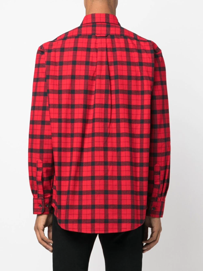 Filson Check-print Long-sleeve Shirt In Red
