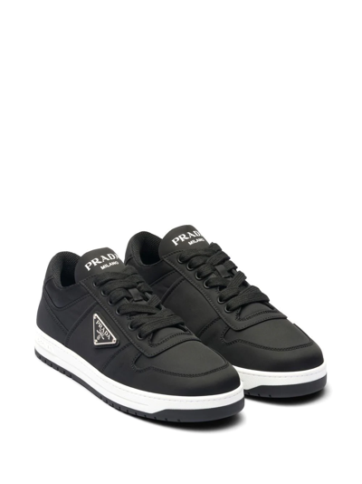 Shop Prada Re-nylon Low-top Sneakers In Black