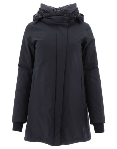 Shop Herno Women's  Black Polyester Coat