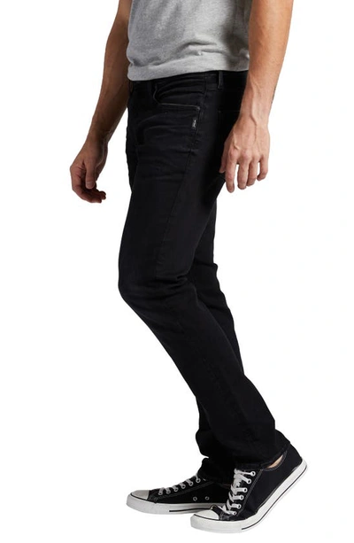Shop Silver Jeans Co. Taavi Skinny Jeans In Black