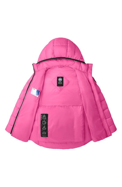 Shop Canada Goose Kids' Cypress Packable Hooded 750-fill-power Down Puffer Jacket In Summit Pink