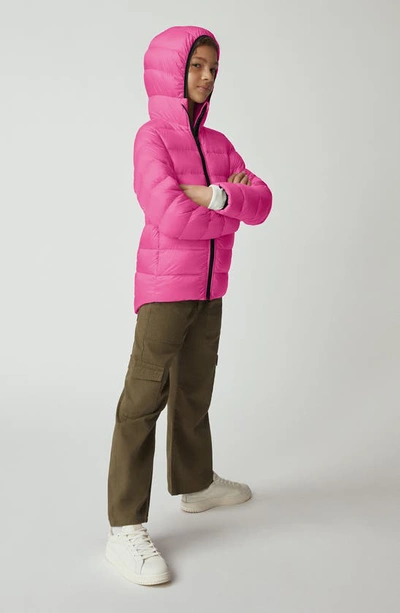 Shop Canada Goose Kids' Cypress Packable Hooded 750-fill-power Down Puffer Jacket In Summit Pink