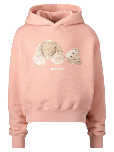 Palm Angels Kids Hoodie For Girls In Albicocca | ModeSens