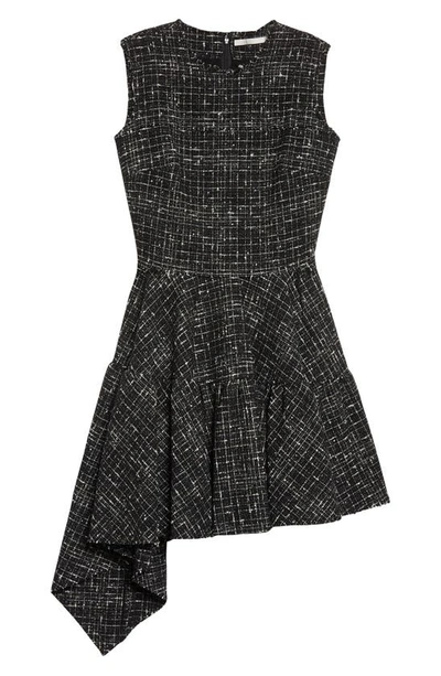Shop Jason Wu Collection Asymmetric Hem Tweed Dress In Black