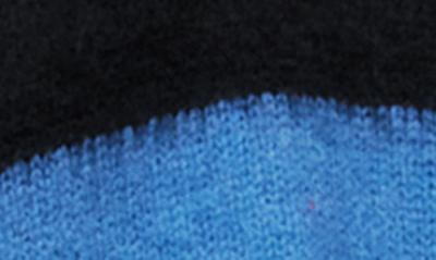 Shop Allsaints Lou V-neck Sweater In Black/ Blue