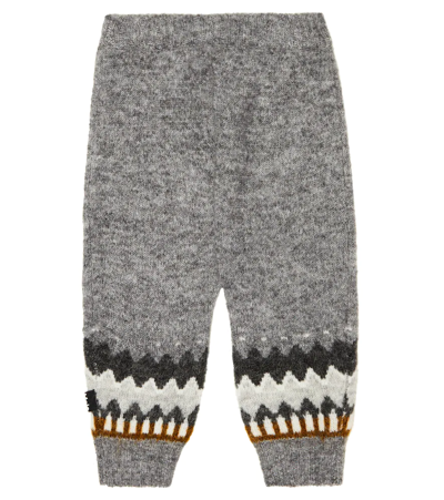 Shop Molo Baby Signy Wool-blend Sweatpants In Gray