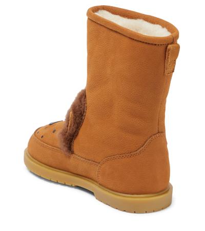 Shop Donsje Wadudu Leather Boots In Camel Betting Leather