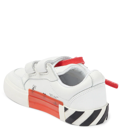 Off-white Low Vulcanized Leather Sneakers In White