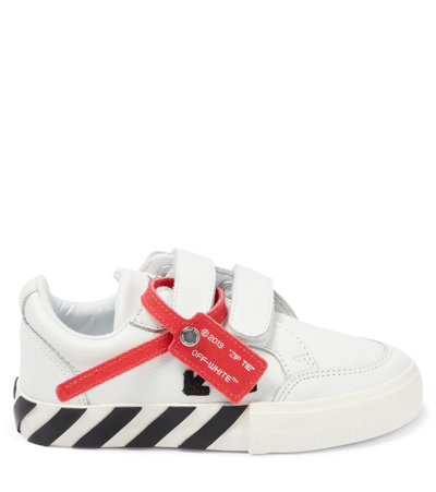 Off-white Low Vulcanized Leather Sneakers In White