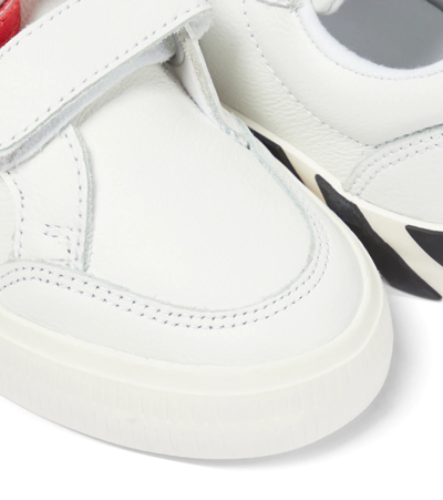 Off-white Low Vulcanized Leather Sneakers In White