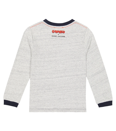 Shop Marc Jacobs X Garfield Cotton Long-sleeved Top In Chine Grey