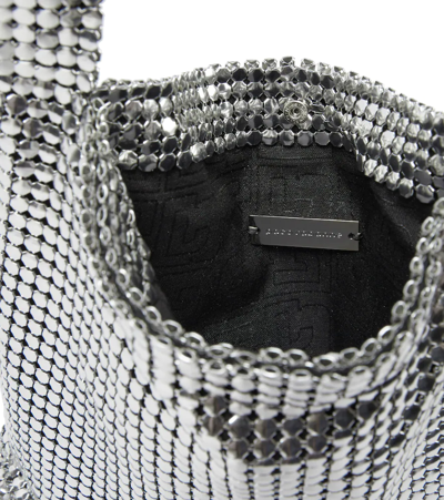 Shop Rabanne Pixel Chainmail Shoulder Bag In Silver