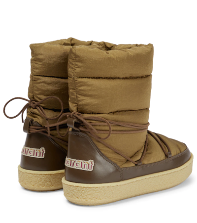 Isabel Marant 30mm Zimlee Padded Nylon Ankle Boots In Khaki | ModeSens