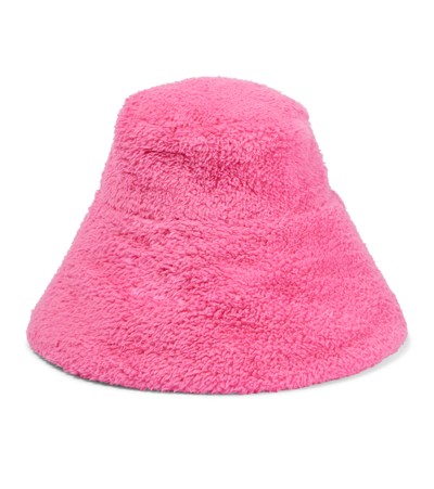 Shop Ruslan Baginskiy Faux Fur Bucket Hat In Pink