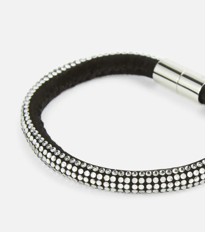 Shop Isabel Marant Embellished Bracelet In Transparent/silver