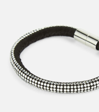 Isabel Marant Crystal-embellished Cuff Bracelet In Transparent/silver