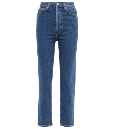 RE/DONE 70S STOVE PIPE HIGH-RISE JEANS 