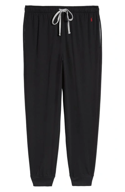 Shop Polo Ralph Lauren Supreme Comfort Jogger Pajama Pants In Polo Black