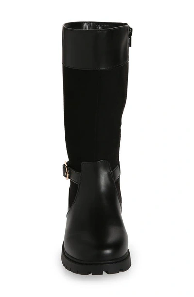 Shop Nordstrom Kids' Eleanor Tall Lug Sole Boot In Black