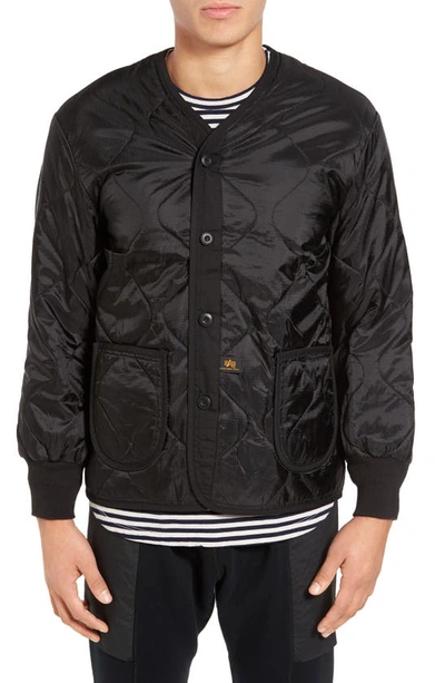 Shop Alpha Industries Als/92 Liner Jacket In Black