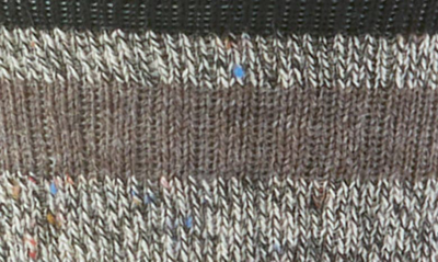 Smartwool Everyday Larimer Wool Blend Crew Socks In Black-taupe Heather