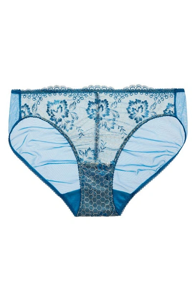 Shop Dita Von Teese Evelina Bikini In Ocean Blue