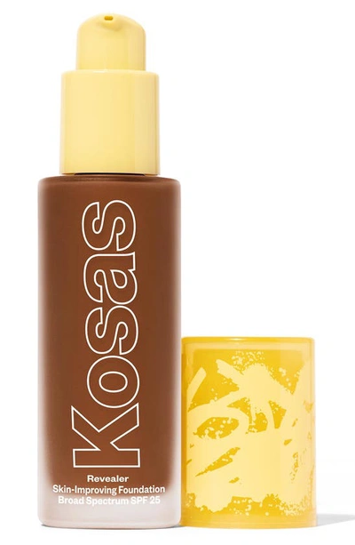 Shop Kosas Revealer Skin Improving Spf 25 Foundation, 1 oz In Deep Neutral Warm 410