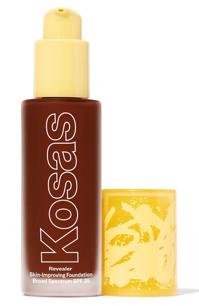 Kosas Revealer Skin-improving Foundation Spf25 With Hyaluronic Acid And Niacinamide Rich Deep Cool 420 1 O In Rich Deep Cool 420