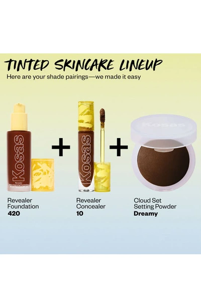 Kosas Revealer Skin-improving Foundation Spf25 With Hyaluronic Acid And Niacinamide Rich Deep Cool 420 1 O In Rich Deep Cool 420