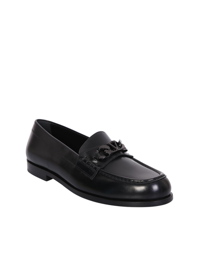 Shop Valentino Garavani  Garavani Vlogo Plaque Loafers. Refined And Versatile Design, This Shoe  In Black