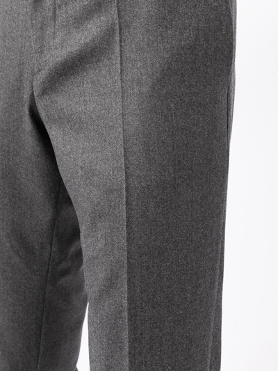 PAUL SMITH PRESSED-CREASE WOOL-BLEND TAILORED TROUSERS 