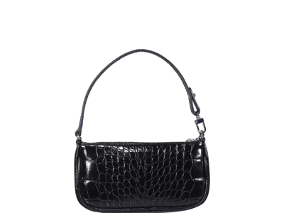 Shop By Far Mini Rachel Shoulder Bag In Black