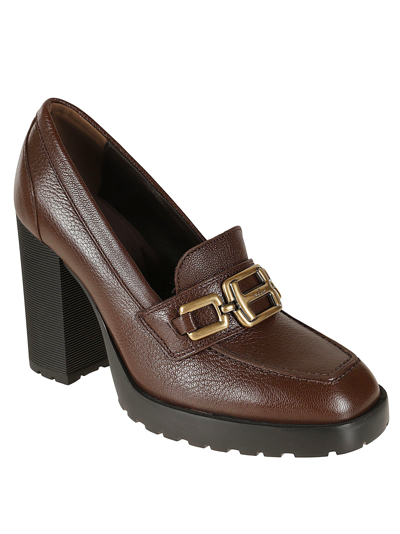 Shop Hogan H623 Loafers In Brown