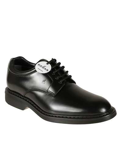 Shop Hogan H576 Derby Shoes In Black