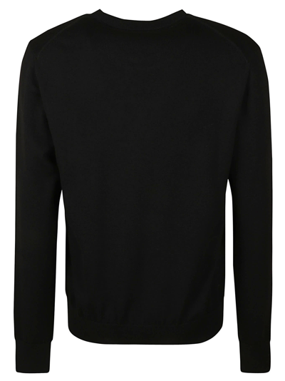 Shop Dolce & Gabbana Chest Logo Embroidered Sweater In S9000