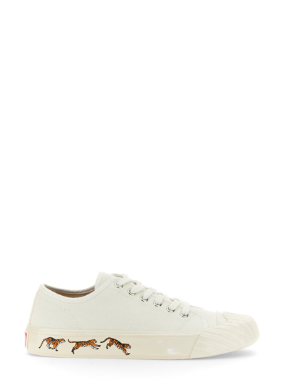 Shop Kenzo School Sneaker In Bianco