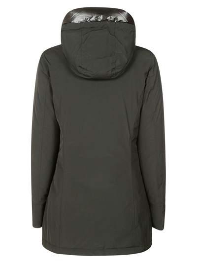 Shop Woolrich Front-zip Padded Jacket In Black