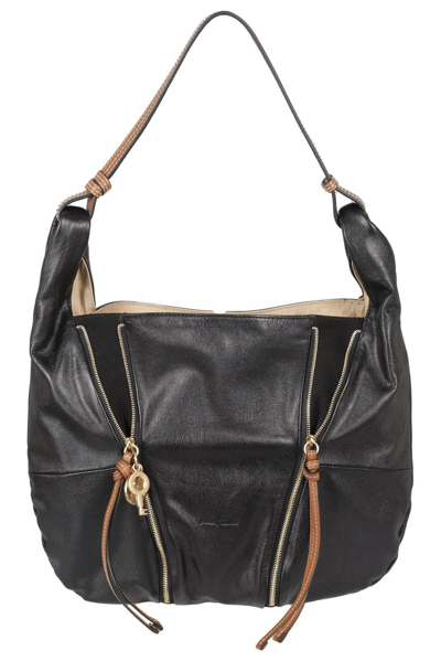 Shop See By Chloé Zipped-detail Hobo Tote Bag In Nero