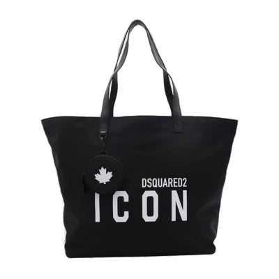 Shop Dsquared2 Icon Print Tote Bag In Nero