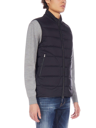 Shop Herno Legend Padded Vest In Black