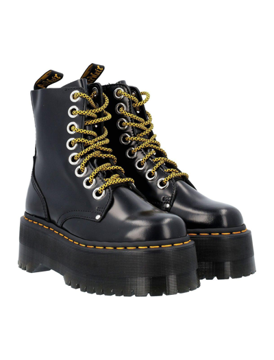 Shop Dr. Martens' Jadon Max Platform Boots In Black