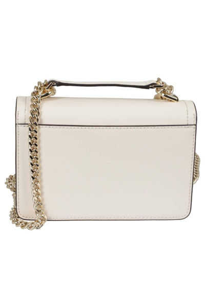 Shop Michael Michael Kors Heather Extra-small Crossbody Bag In Crema