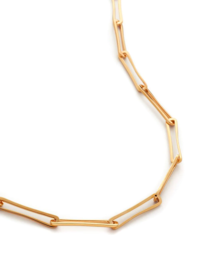 Shop Monica Vinader Alta Adjustable Necklace In Gold