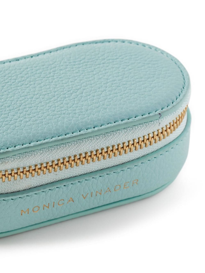 Shop Monica Vinader Zip-fastening Jewellery Box In Blue