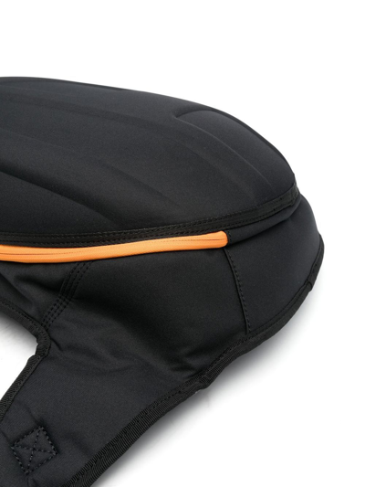 Shop Diesel Embossed-logo Zipped Backpack In Black