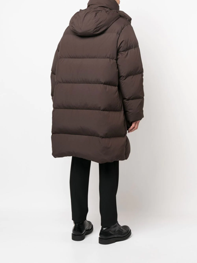Etudes Studio Detachable-hood Puffer Coat In Brown