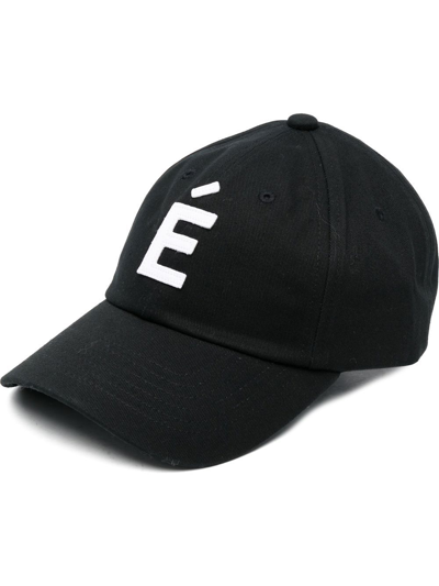Shop Etudes Studio Logo Embroidered Cap In Black