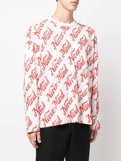 Shop Etudes Studio Nevermind Long-sleeved Sweatshirt In White