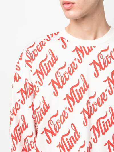 Shop Etudes Studio Nevermind Long-sleeved Sweatshirt In White
