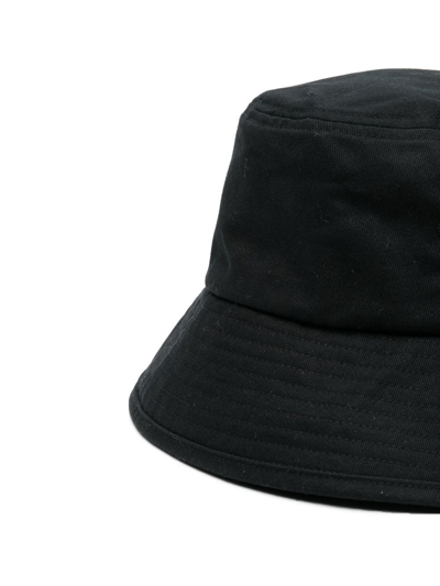 Shop Etudes Studio Logo Embroidered Bucket Hat In Black
